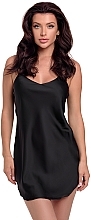 Stoya Women Nightdress, black - MAKEUP Women's Nightgown Black (1pc) — photo N3