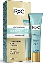 Fragrances, Perfumes, Cosmetics Eye Gel Cream - Roc Multi Correxion Hydrate + Plump Eye Cream