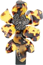 Fragrances, Perfumes, Cosmetics Hair Clip 'Orchid', 0807, leopard - Elite