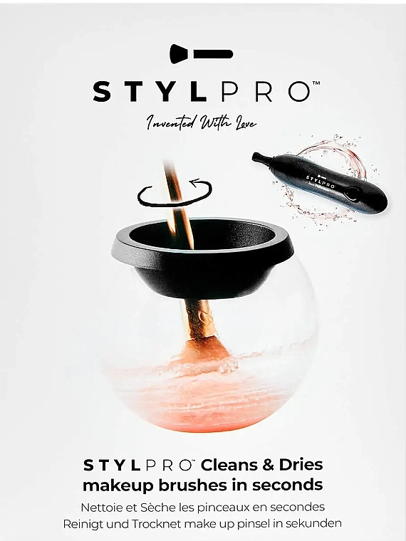 Makeup Brush Cleanser  - Stylideas Stylpro Cleans & Dries Makeup Brushes In Seconds — photo N4