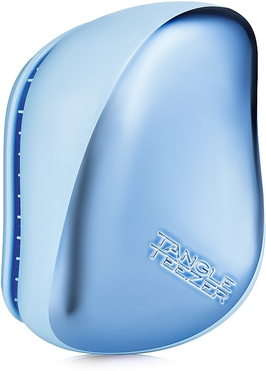 Compact Hair Brush - Tangle Teezer Compact Styler Sky Blue Delight Chrome — photo N1