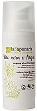 Fragrances, Perfumes, Cosmetics Moisturizing Face Cream "Aloe Vera and Argan" - La Saponaria Aloe Vera & Argan Moisturizing Face Cream