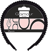 Hair Hoop with Black Crystals, 417511 - Glamour — photo N3