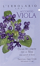 GIFT! Viola Hand Cream - L'Erbolario Accordo Viola Crema Vellutante per le mani (sample) — photo N1