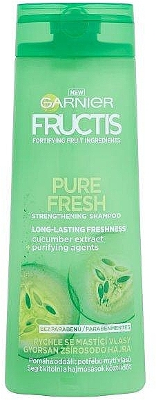 Strengthening Shampoo for Oily Hair - Garnier Fructis Pure Fresh Shampoo — photo N1