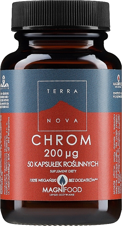 Dietary Supplement - Terranova Chromium 200Ug Complex — photo N2