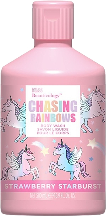 Shower Gel - Baylis & Harding Beauticology Chasing Rainbows Strawberry Starburst Body Wash — photo N1