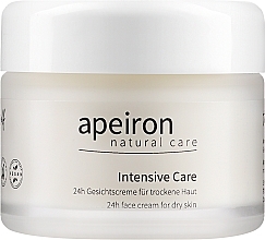 Fragrances, Perfumes, Cosmetics Face Cream - Apeiron Intensive Care 24h Face Cream