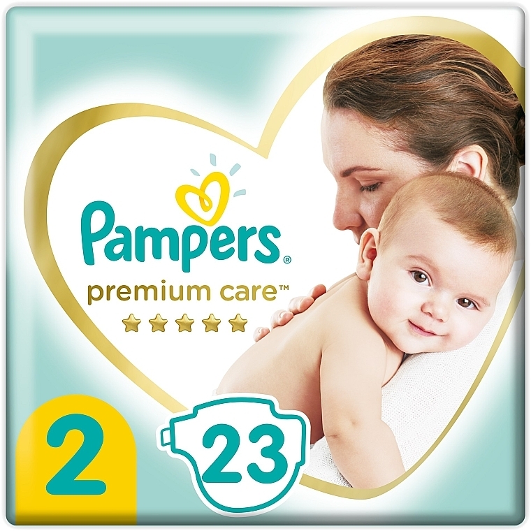Pampers Premium Care Newborn Diapers (4-8 kg), 23 pcs. - Pampers — photo N1