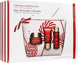 Fragrances, Perfumes, Cosmetics Set - Clarins Super Restorative Christmas Set (cr/50ml + cr/15ml + essence/50ml + bag)