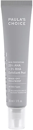 Gentle Wrinkle-Smoothing Peeling - Paula's Choice Skin Perfecting 25% AHA + 2% BHA Exfoliant Peel — photo N1