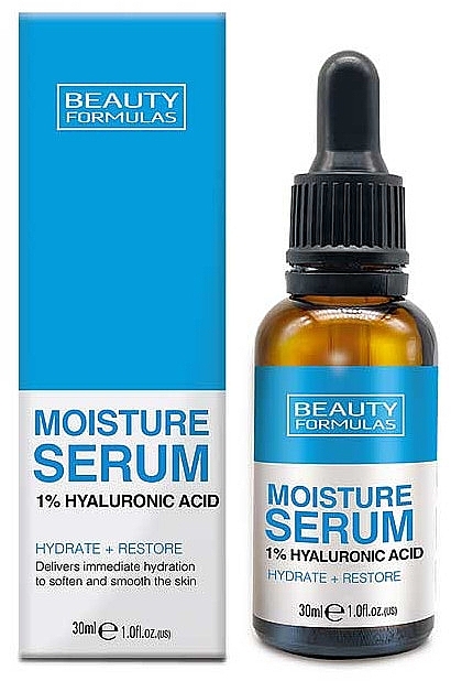 Hydrating Serum with Hyaluronic Acid - Beauty Formulas Moisture Hyaluronic Acid Serum — photo N1