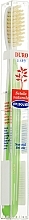 Toothbrush with Natural Bristles, hard, light green - Piave — photo N1