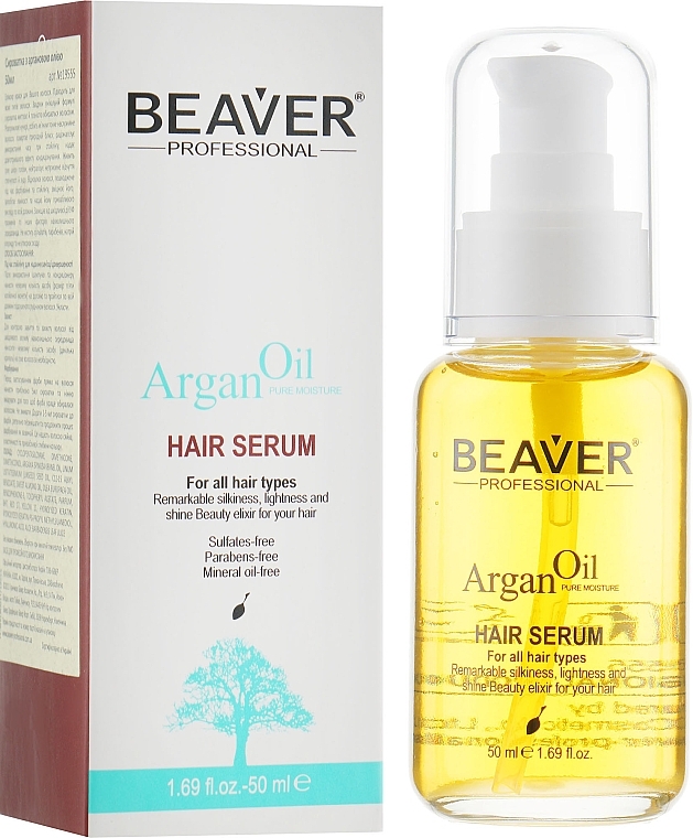 Nourishing & Repairing Argan Oil Serum - Beaver Professional Argan Oil Hair Serum — photo N1