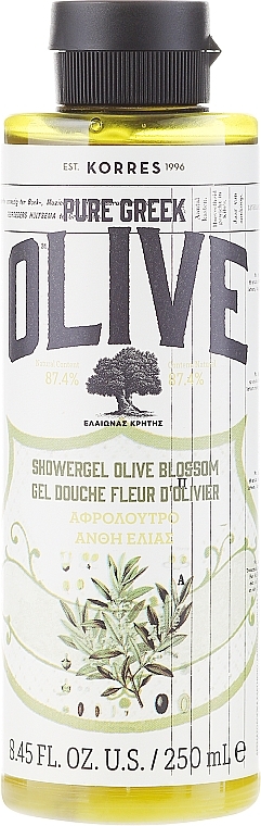 Shower Gel "Olive Blossom" - Korres Pure Greek Olive Blossom Shower Gel — photo N1