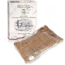 Fragrances, Perfumes, Cosmetics Jute Bath Sponge with Soap "Eucalyptus & Calendula" - Enjoy & Joy Enjoy Eco Bath Sponge