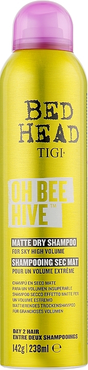 Dry Shampoo - Tigi Bed Head Oh Bee Hive Matte Dry Shampoo — photo N1