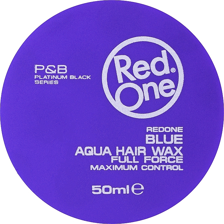 Ultra Strong Hold Hair Aqua Wax - RedOne Aqua Hair Wax Blue — photo N1