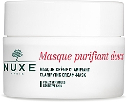 Fragrances, Perfumes, Cosmetics Cleansing Face and Decollete Cream-Mask with Rose Petals - Nuxe Clarifying Cream-Mask With Rose Petals