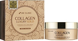 Fragrances, Perfumes, Cosmetics Eye Patches with Collagen and Gold - 3w Clinic Collagen & Luxury Gold Eye Patch