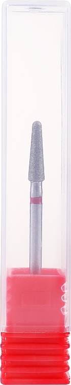 Diamond Cone Nail Drill Bit, red - Deni Carte C/F13 — photo N4
