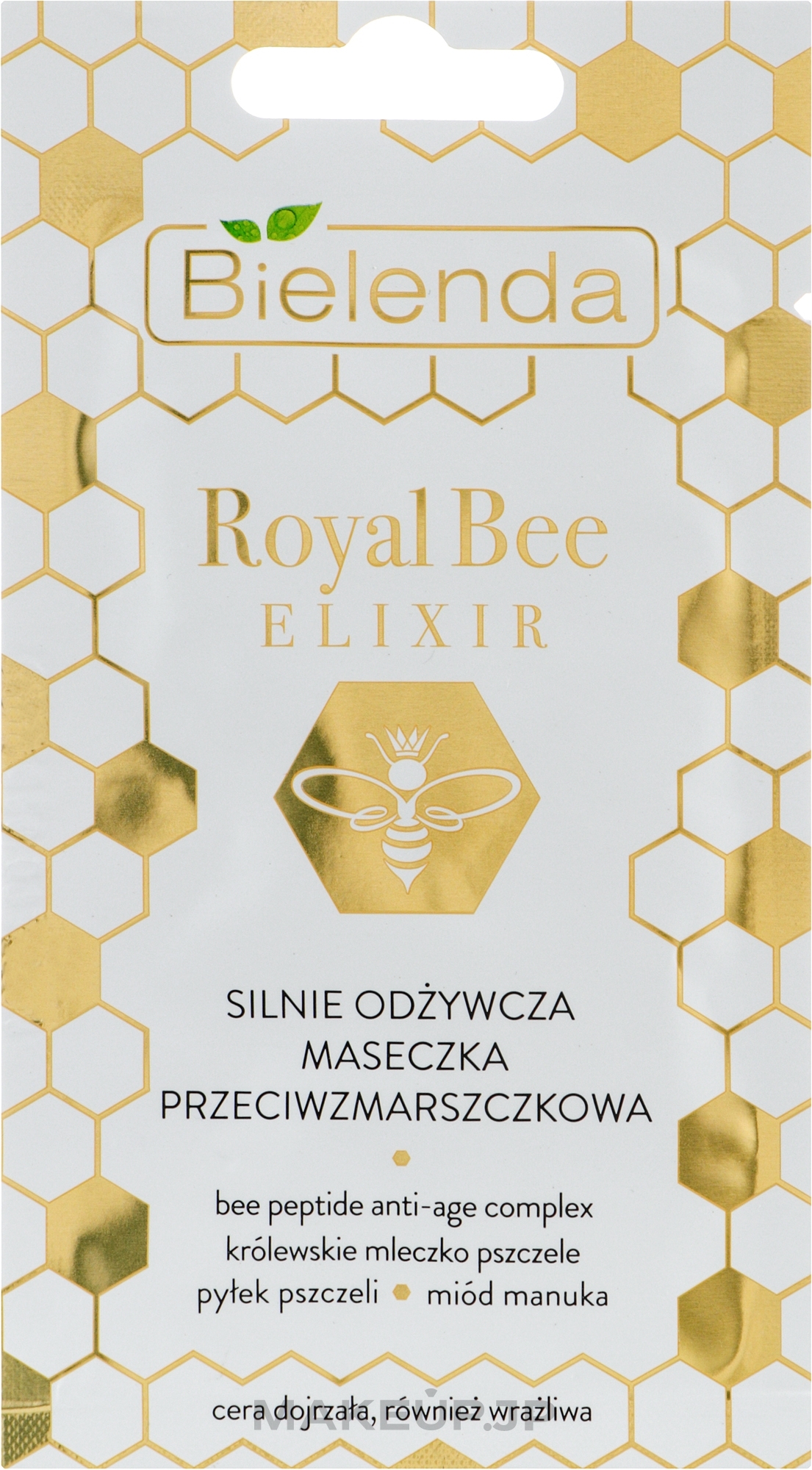 Nourishing Anti-Wrinkle Mask for Dry, Sensitive & Mature Skin - Bielenda Royal Bee Elixir — photo 8 g