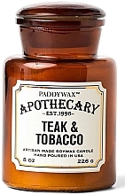 Paddywax Apothecary Teak & Tobacco - Scented Candle — photo N1