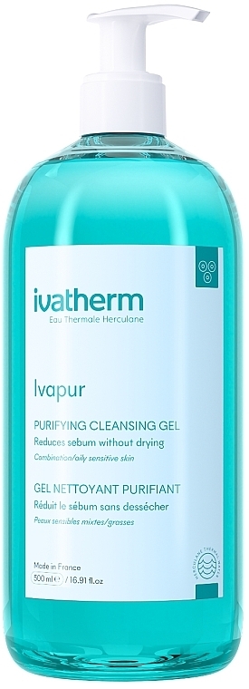 Gel Foam for Combination & Oily Skin - Ivatherm Ivapur Gel Spumant Purifiant — photo N1