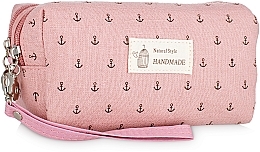 Fragrances, Perfumes, Cosmetics Makeup Bag "Anchor", B122ANC, pink - Natural Style