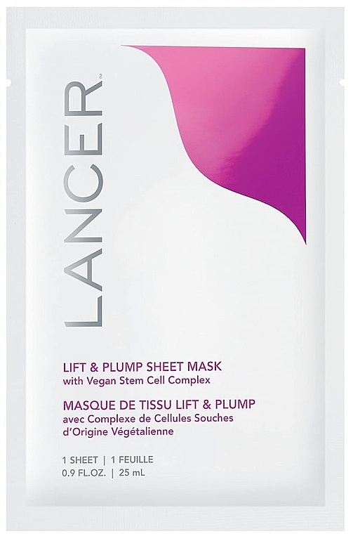 Lifting Sheet Mask - Lancer Lift & Plump Sheet Mask — photo N3