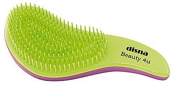 Detangling Hair Brush, light green - Disna Beauty4U Detangler — photo N1