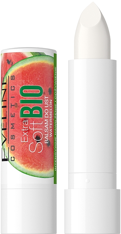 Lip Balm "Watermelon" - Eveline Cosmetics Lip Therapy Professional Extra Soft Bio Watermelon Lip Balm — photo N3