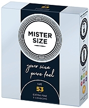 Latex Condoms, size 53, 3 pcs. - Mister Size Extra Fine Condoms — photo N5