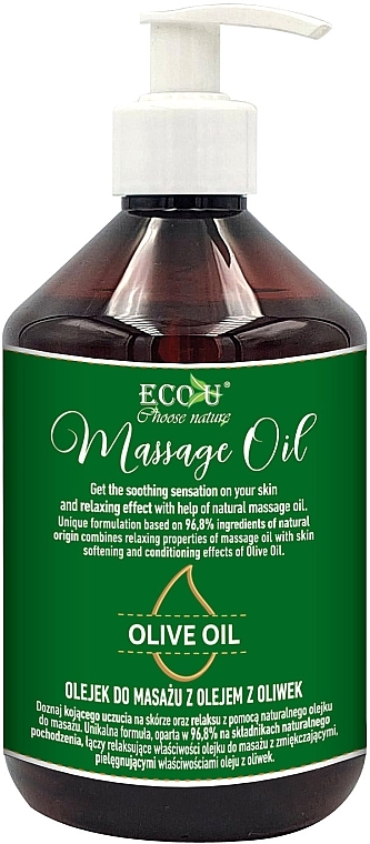 Olive Massage Oil - Eco U Olive Oil Massage Oil — photo N13