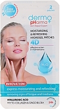 Fragrances, Perfumes, Cosmetics Gel Patches for Eyes - Dermo Pharma 4D Moisturizing & Refreshing Gel Patches