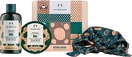 Fragrances, Perfumes, Cosmetics Set - The Body Shop Repair & Revive Shea Haircare Gift (shm/250 ml + mask/240 ml + acc/1 pc)