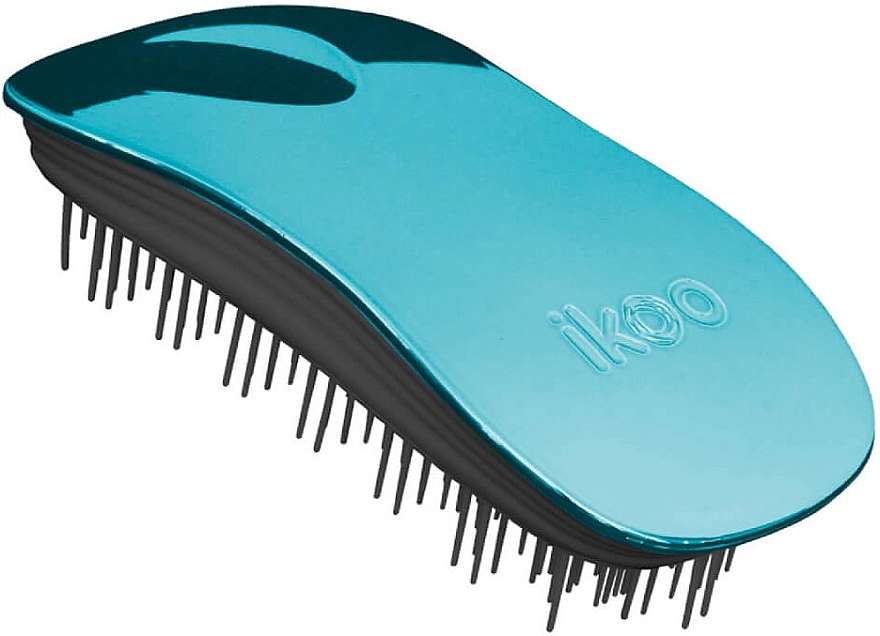 Hair Brush - Ikoo Home Pacific Metallic Black — photo N2