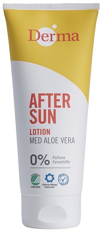 After Tanning Lotion with Aloe Extract - Derma After Sun Lotion Med Aloe Vera — photo N1