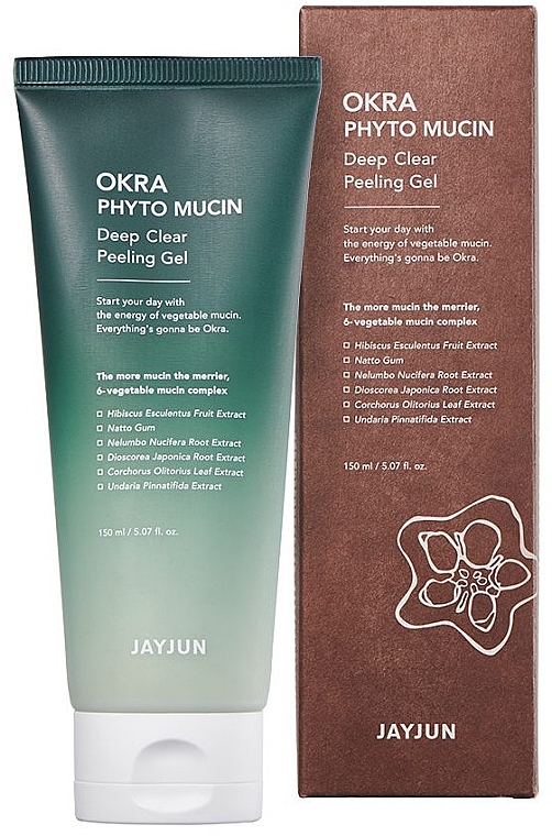 Face Peeling Gel - Jayjun Okra Phyto Mucin Deep Clear Peeling Gel — photo N2