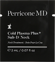 Fragrances, Perfumes, Cosmetics Anti-Aging Serum Cream for Face, Neck, Chin & Décolleté - Perricone MD Cold Plasma Plus+ Sub-D/Neck (sample)