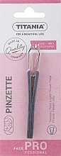Fragrances, Perfumes, Cosmetics Straight Tweezers with Plastic Handles, 8 cm, 1061/A, grey - Titania