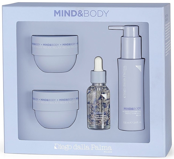 Skincare Set - Diego Dalla Palma Mind & Body Kit (b/scr/100ml + b/butter/75ml + sh/oil/100ml + b/oil/30ml) — photo N1