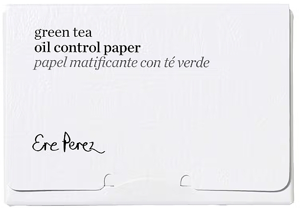 Mattifying & Absorbent Paper with Green Tea - Ere Perez Green Tea Oil Control Paper — photo N1