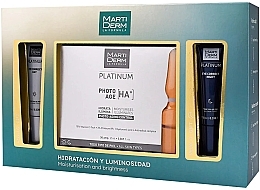 フェイシャルケアセット - MartiDerm Moisturisation And Brightness Set (ampoules/30pc + eye/cr/2x10ml) — photo N1