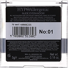 Hypoallergenic Satin-Cream Eyeshadow - Bell Hypoallergenic Nude Eyeshadow — photo N2