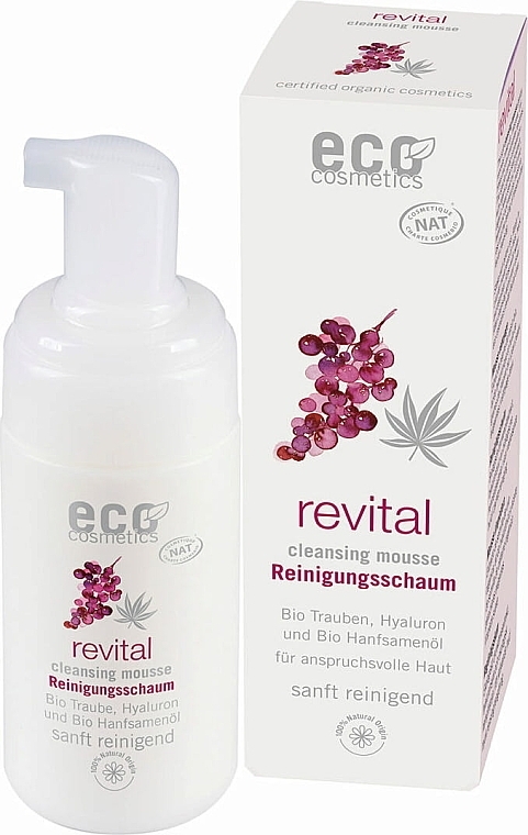 Cleansing Face Mousse - Eco Cosmetics Revital Cleansing Mousse — photo N1
