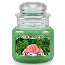 Fragrances, Perfumes, Cosmetics Scented Candle in a Jar - Country Candle Pine & Pomelo