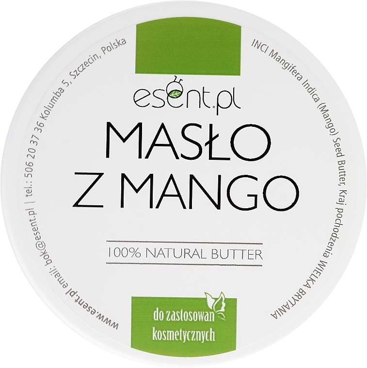 Natural Mango Butter 100% - Esent — photo N1