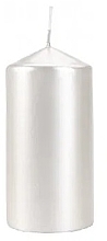 Fragrances, Perfumes, Cosmetics Cylindrical Candle 60x120 mm, pearlescent - Bispol