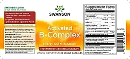 Activated B Vitamin Complex, capsules - Swanson Daily B-complex — photo N2